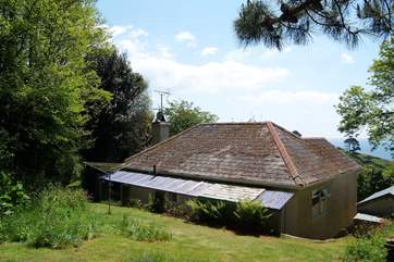 The view from the top of the back garden.