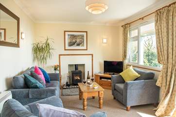 The wood-burner makes this a perfect retreat all year round.