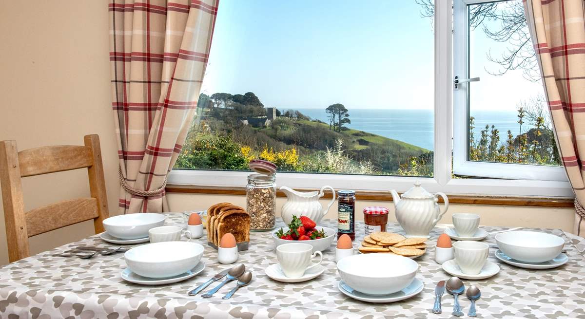 Mealtimes will be a real treat with that view.