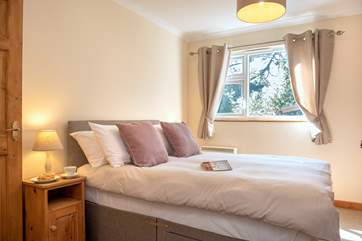 Bedroom 1 has a super comfy double bed.
