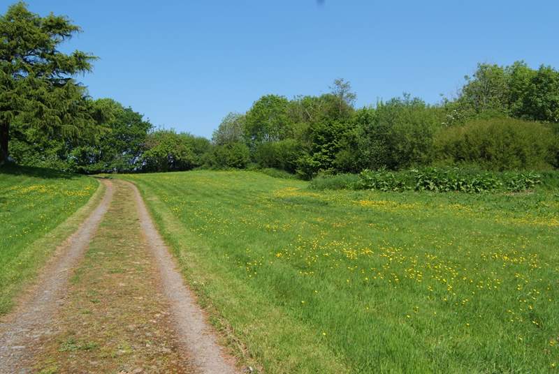 Your have your own driveway through a stunning meadow and there is private parking at the top.