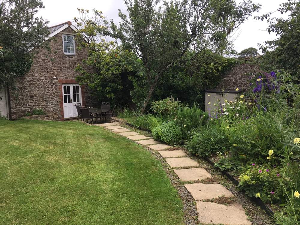 The walled garden is a magical place to rewind after a day of exploring.