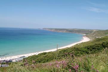 Sennen Cove is a short drive away.