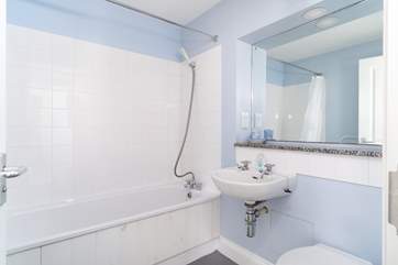 The bathroom.
