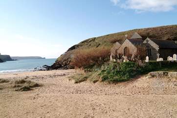Church Cove is your nearest beach.