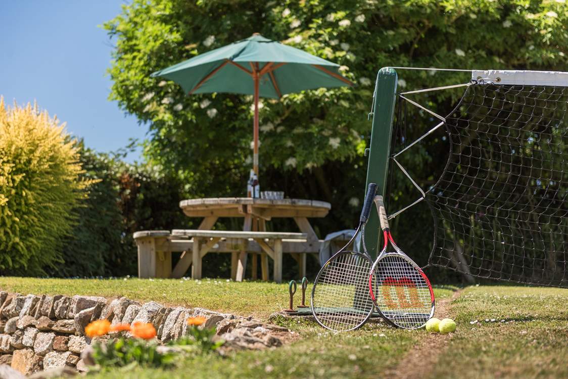 Time for a game of tennis.