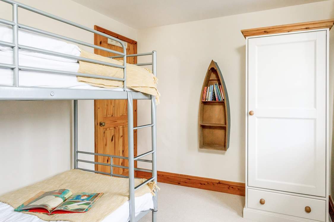 Children will adore the bunk-beds in bedroom 3.