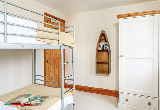 Children will adore the bunkbeds in bedroom 3.