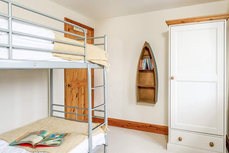Children will adore the bunkbeds in bedroom 3.
