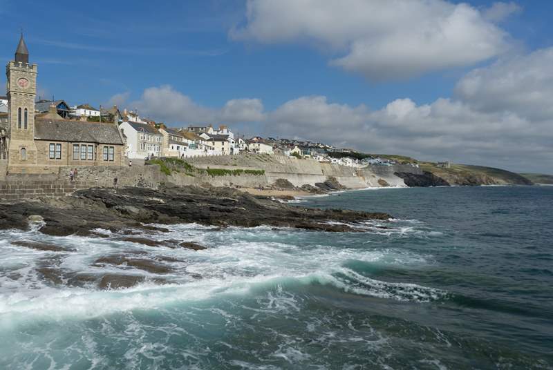 The pretty fishing village of Porthleven is a short drive away.