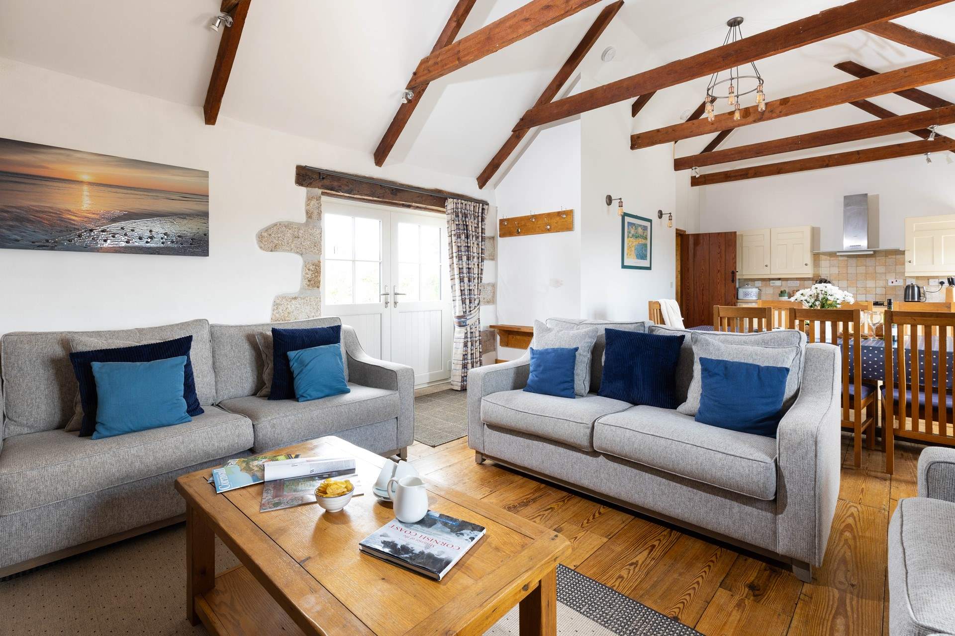 The open plan living space is gorgeous.