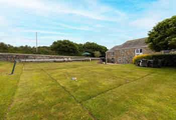 The tennis court is available Easter to October. The rattan furniture is removed from the end of Oct to end of Mar. (The wooden garden furniture is available all year round).