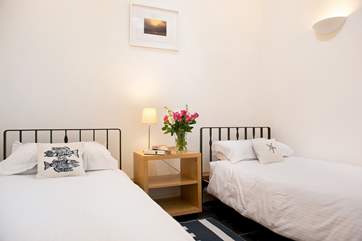 The twin bedroom.