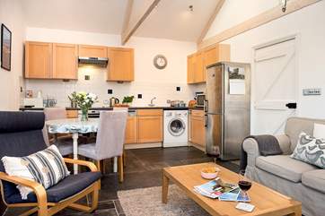 The open plan living-room is the ideal place for everyone to gather and spend time together.