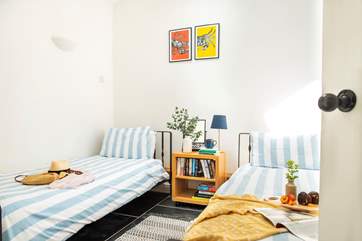 The pretty twin bedroom