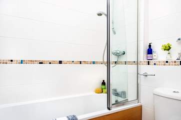 Leisurely holiday soaks can be enjoyed in the bath or there's a shower to set you up for the day