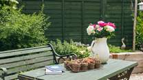 Sit back and take in the lovely countryside setting.