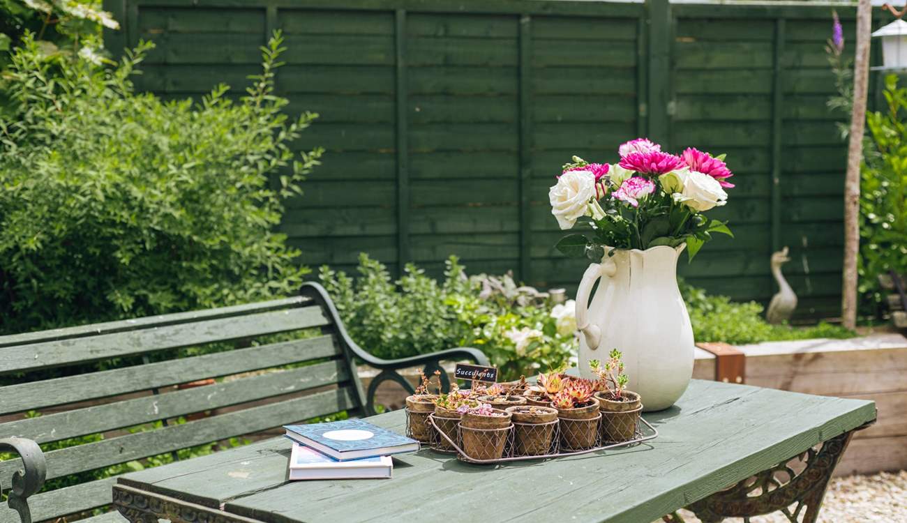 Sit back and take in the lovely countryside setting.