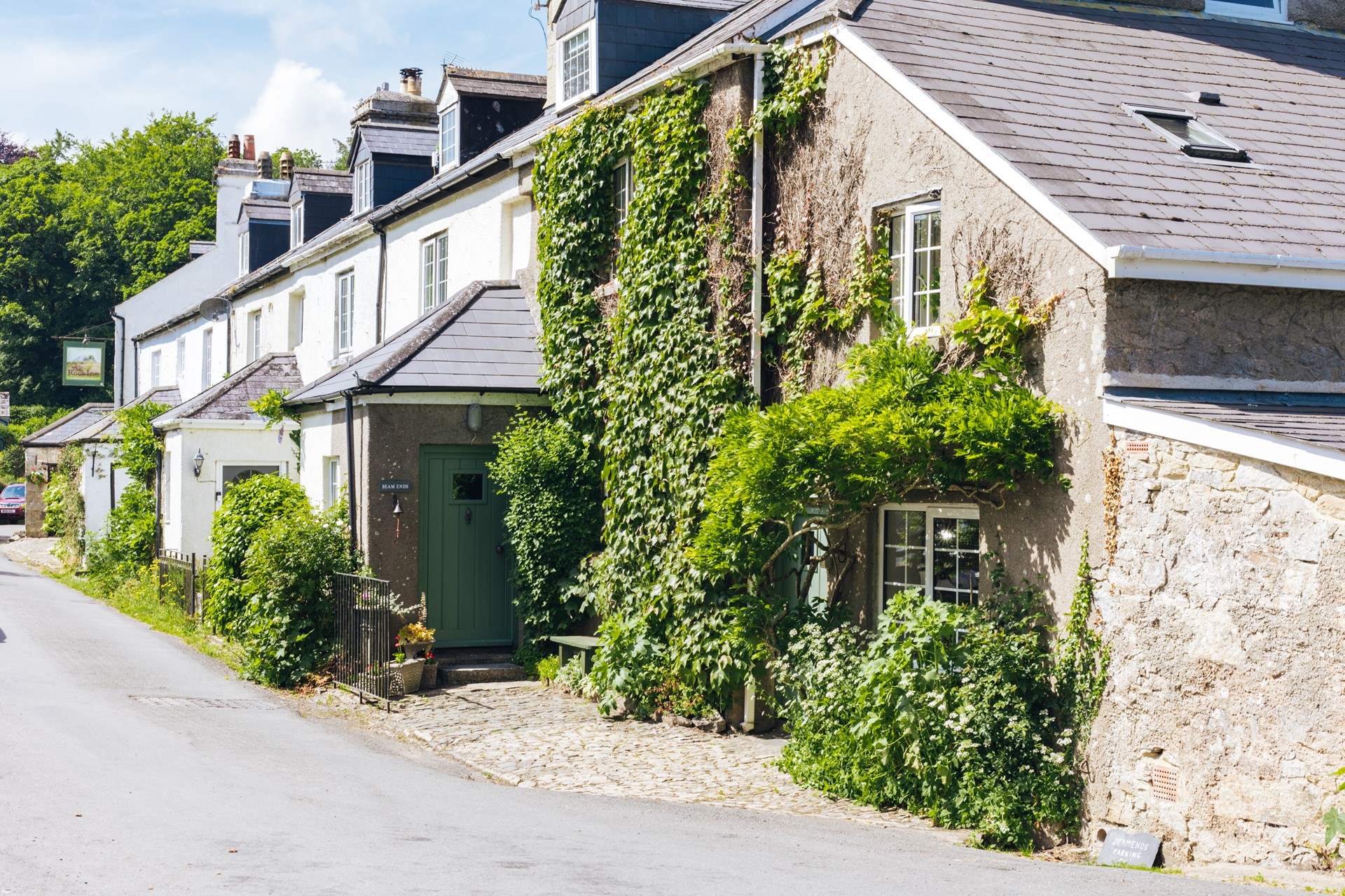 The village pub is a short stroll away.