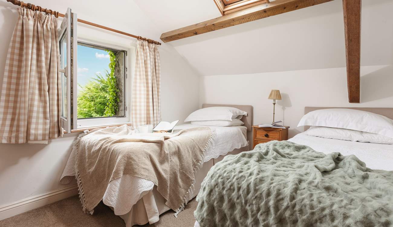 Bedroom 2 has twin beds perfect for adults or children.