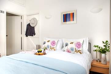 There are two pretty bedrooms at Pottery Cottage
