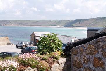Fabulous views over Sennen from the terrace.