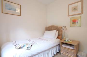 Bedroom 2 has a single bed.