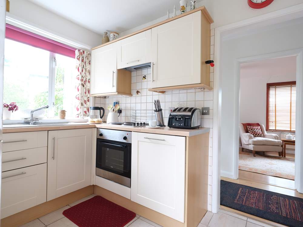 The well-equipped kitchen.