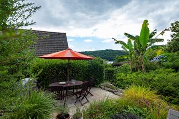 The garden faces south and is a wonderful sun-trap.