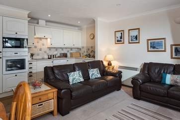 The lovely open plan living space.
