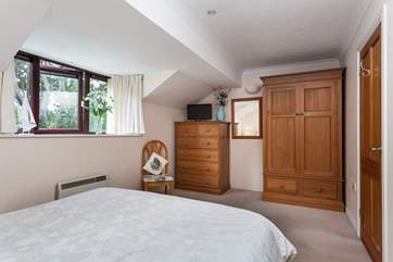 The master bedroom has plenty of storage.
