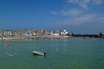 The harbour town of St Ives is just over two miles away.
