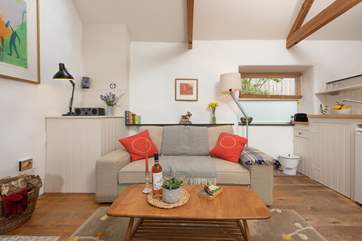 The open plan living area is beautifully created.