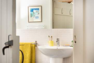 The shower room has all you'll need.
