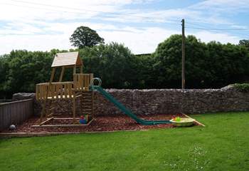 There is a fabulous play-area for children in the garden - as well as the shared games-room.