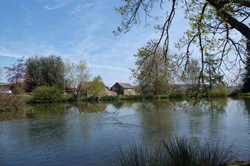 You have sole use of the fishing lake next to the cottage - safely fenced but of course supervise children when you go to the lake together.