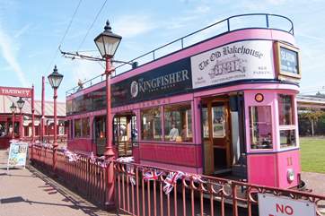 The famous Seaton Tramway is a must! There is a station in Colyton and the route along the Axe Valley is beautiful.