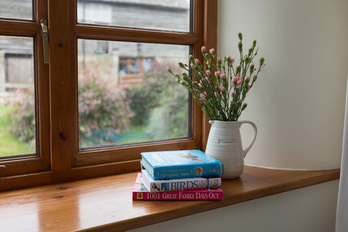 Deep windowsills add to the character of this barn conversion.