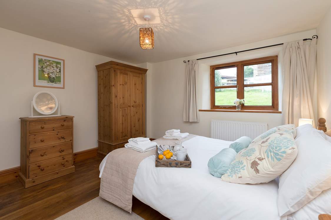 This is the ground floor double bedroom.