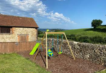 There is a play-area for children in the garden - as well as the shared games-room. 