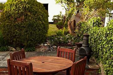 The patio-area is a real sun-trap.