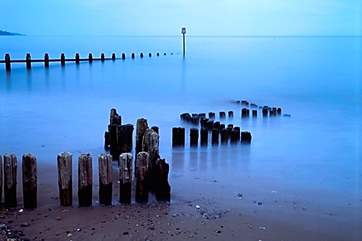 Nearby Dawlish Warren at dawn.