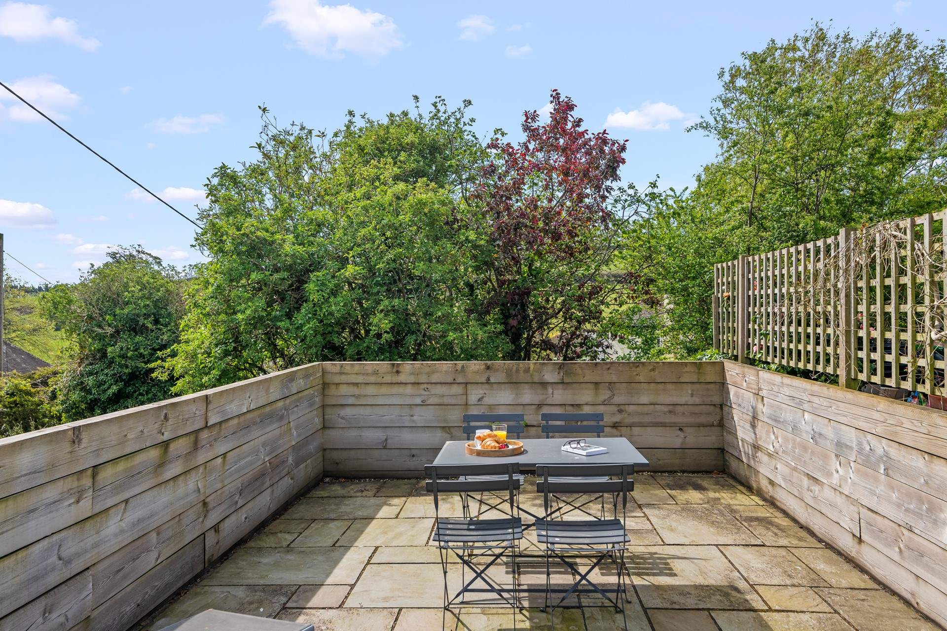 The patio-area is a real sun-trap.