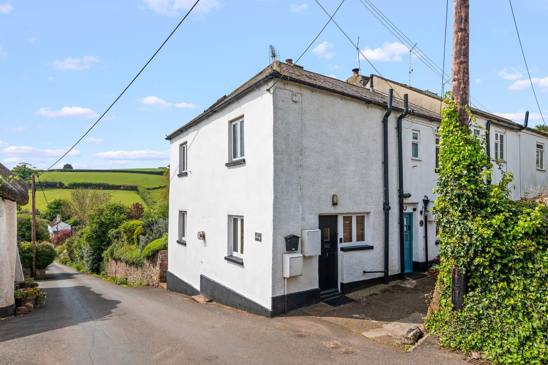 The lane leading to the cottage.