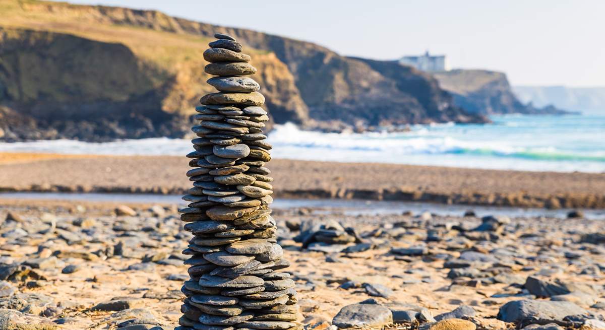 Whether you like to build sandcastles or pebble towers, this beach has both!