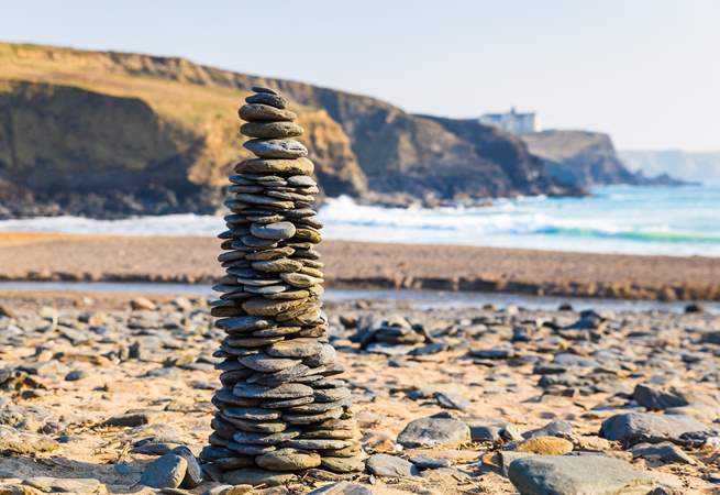 Whether you like to build sandcastles or pebble towers, this beach has both!