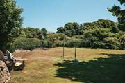 The large garden is just 10 yards from Pebble Cottage and has a badminton/volleyball net for fun and games (net available Easter to October).