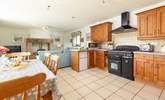 The spacious kitchen/dining-area of the cottage. - Thumbnail Image