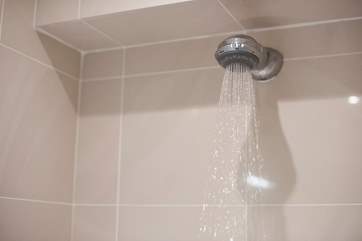 A built-in shower head.