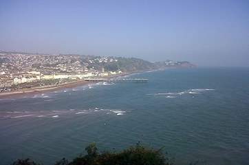 The view from Ness Head looking towards Teignmouth, Dawlish and beyond.